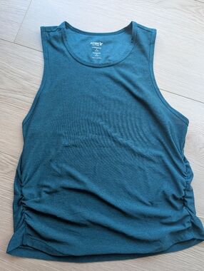 *4 For 20* Old Navy Active Women's Teal-Blue Ruched Side Tank
